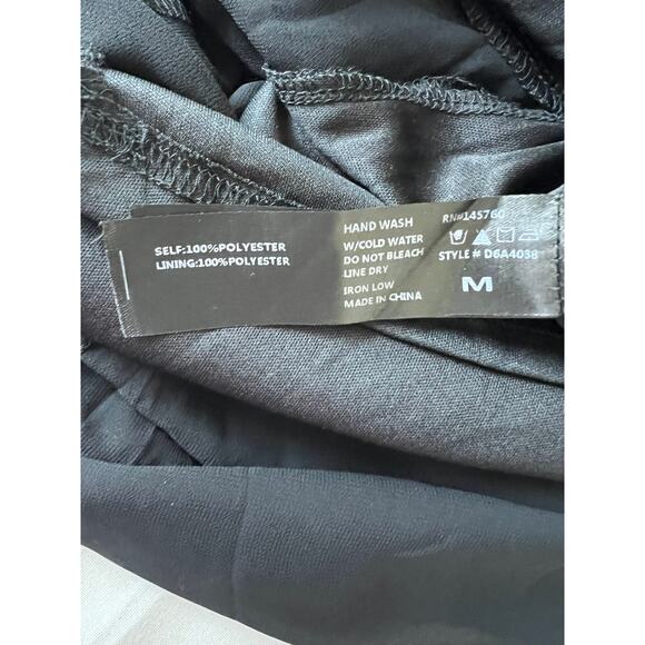 Amellia dress women’s size medium black flowy adjustable strap with pockets - Picture 10 of 10